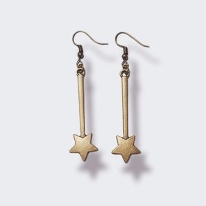 Bronze Star Dangle Earrings Fashion Jewelry, Earrings for Women, Gifts for Women